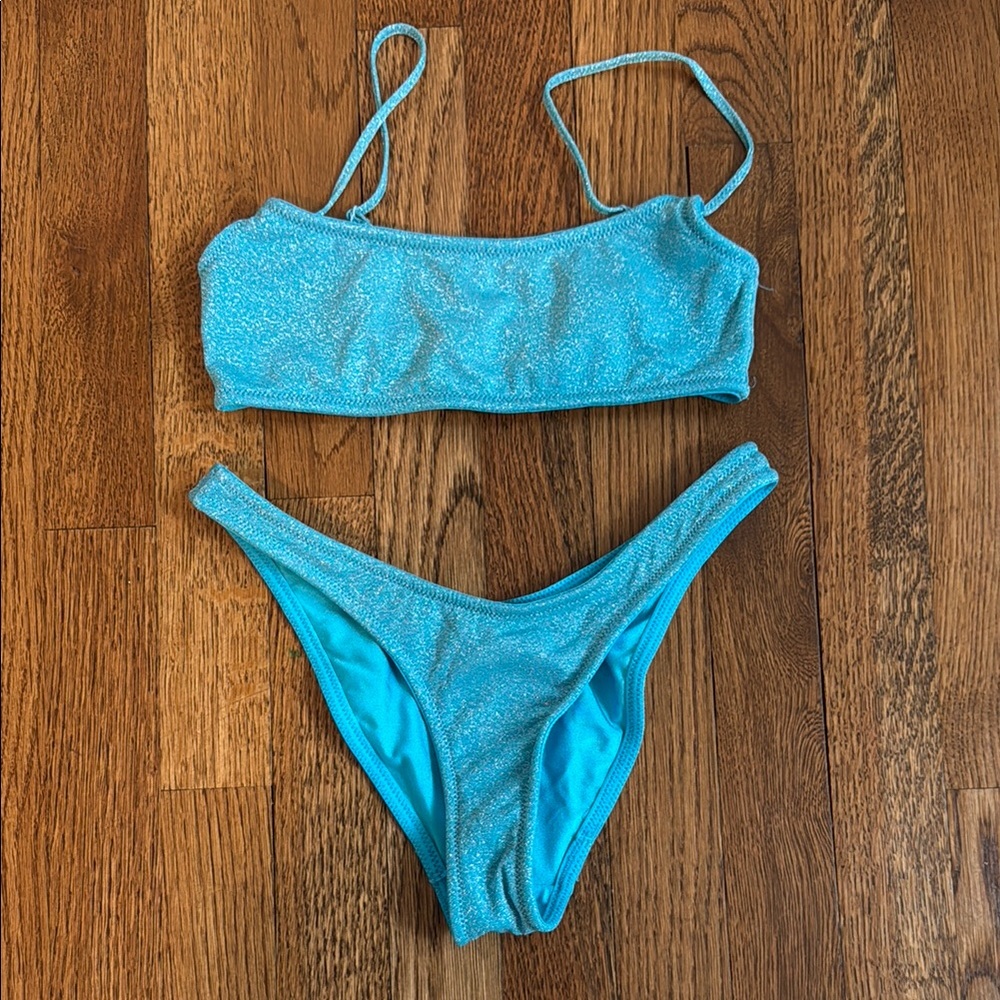 Triangl Blue Shimmer Bikini Set
